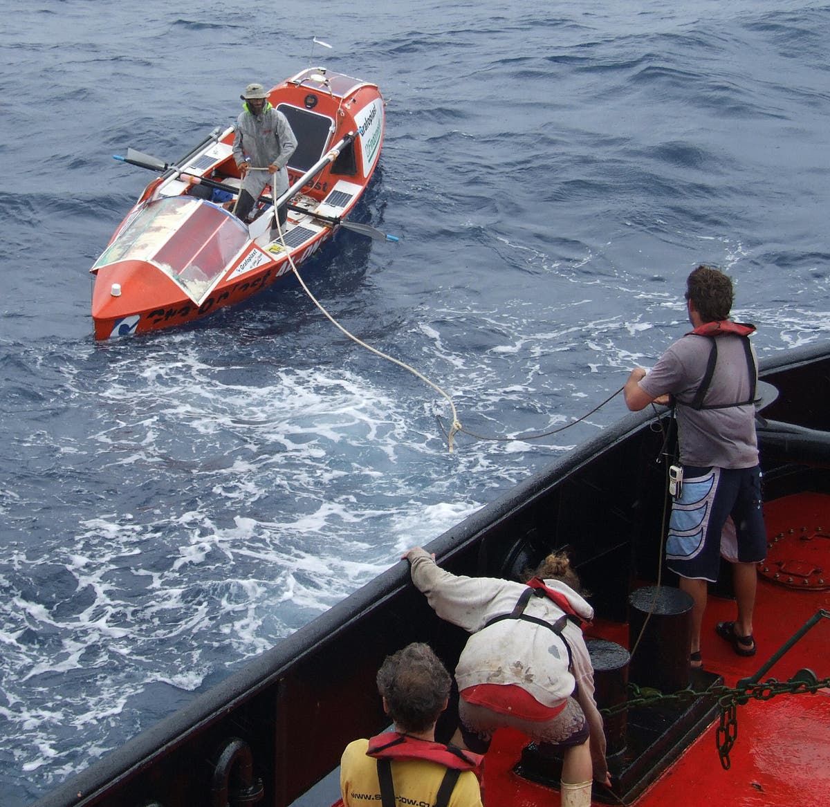 Australian man rescued by cruise ship after homemade boat capsizes