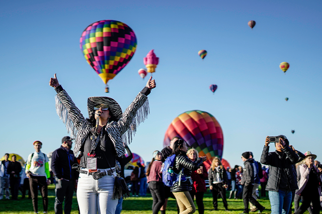 <p>Watch live: Hot air balloons fill the skies above New Mexico for annual fiesta</p>