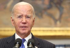 Biden condemns ‘appalling Hamas terrorist attacks’ and says US support for Israel is ‘rock solid’