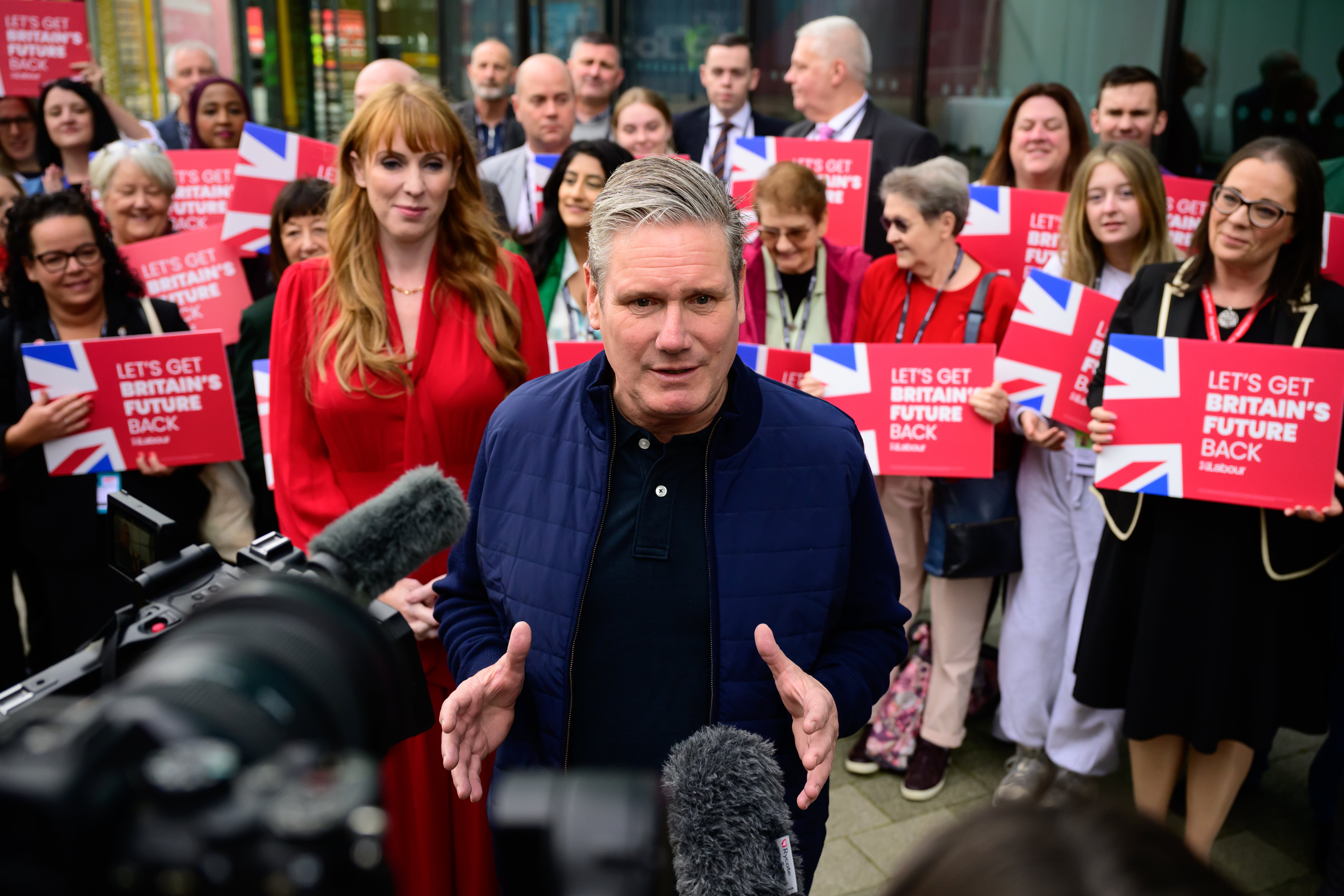Keir Starmer arrives at Labour conference in Liverpool