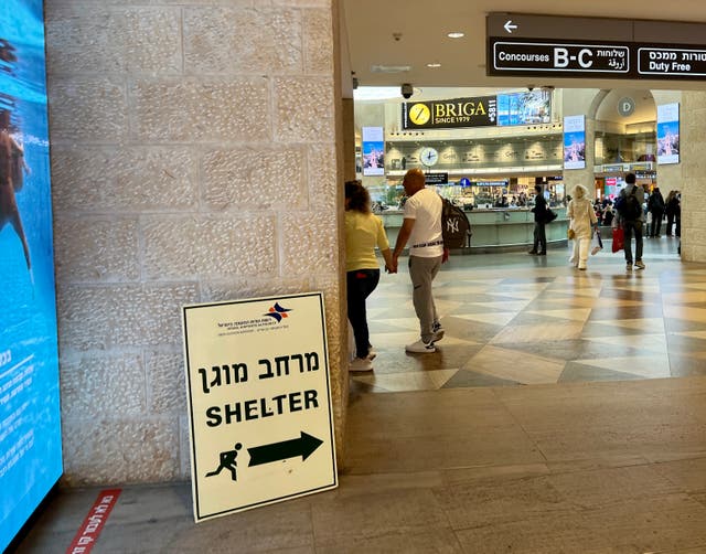 <p>Flight disruption: Ben Gurion International Airport in Tel Aviv, Israel</p>