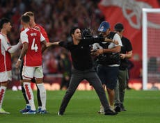 Mikel Arteta hails ‘fantastic’ young Arsenal side as they break Man City hex