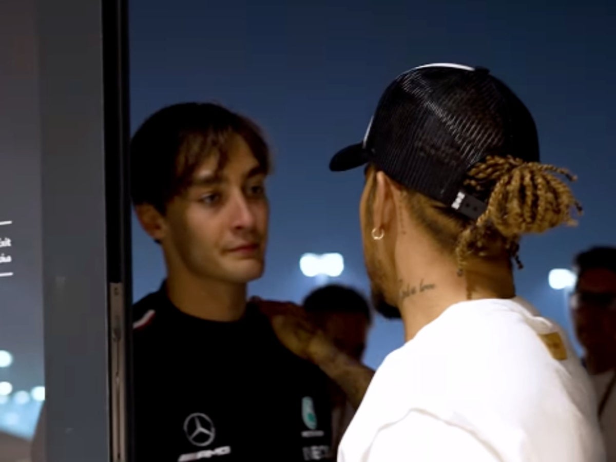 Lewis Hamilton apologises to George Russell after crash in Qatar: ‘It wasn’t your fault’