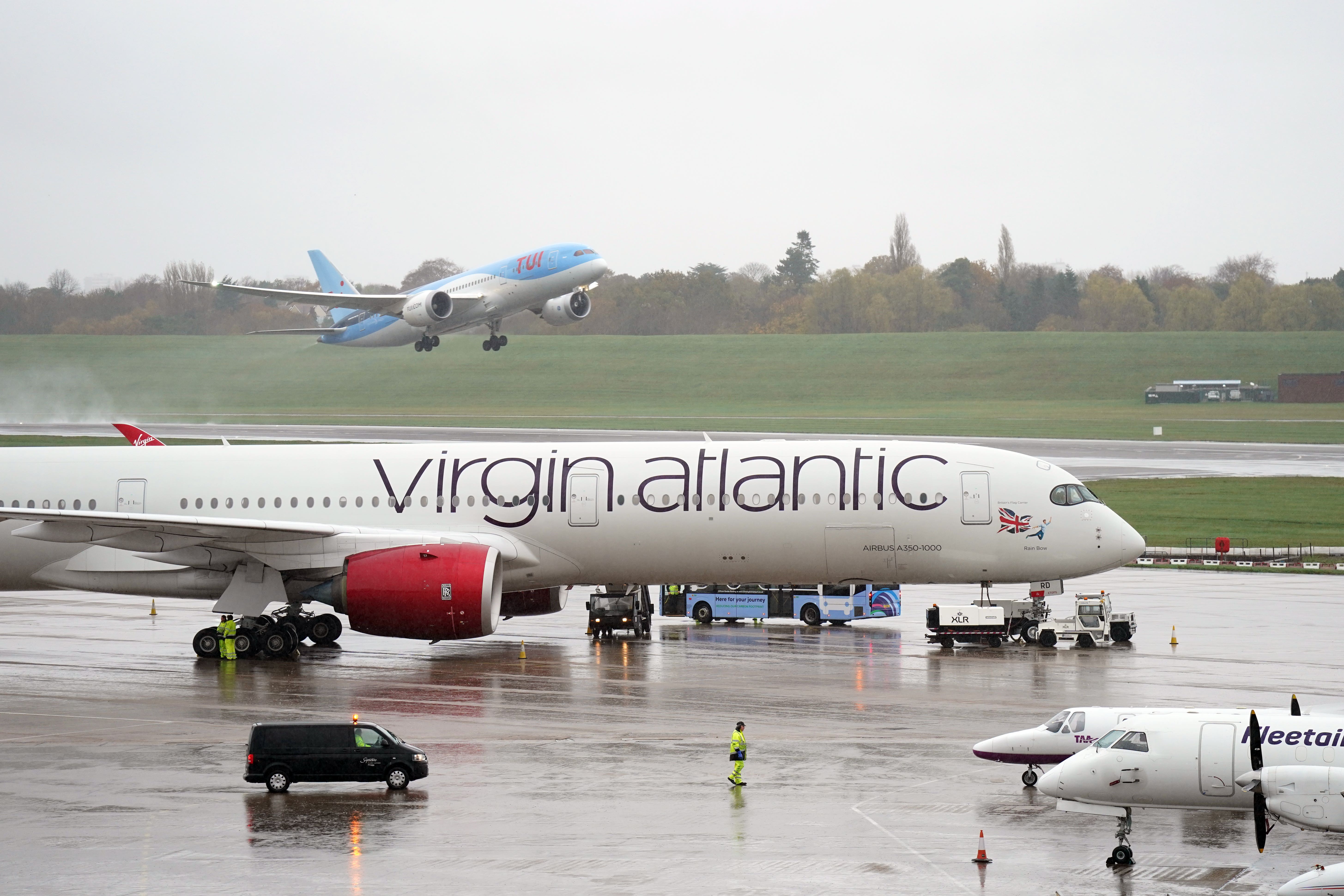 Virgin Atlantic has cancelled some services over the next few days (Joe Giddens/PA)