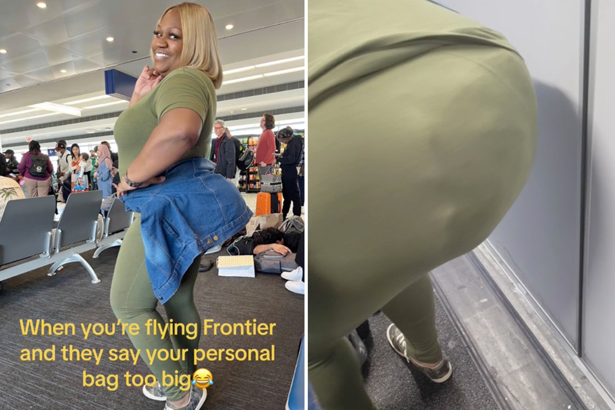 Passenger avoids paying airline's excess baggage fee with DIY 'Brazilian butt  lift
