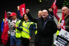 Rail workers ‘at war’ with the Government, union boss says