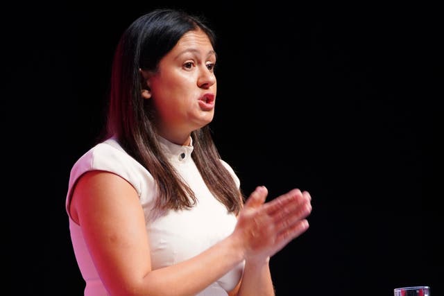 Shadow international development secretary Lisa Nandy speaks at the Labour Party conference in Liverpool (Peter Byrne/PA)