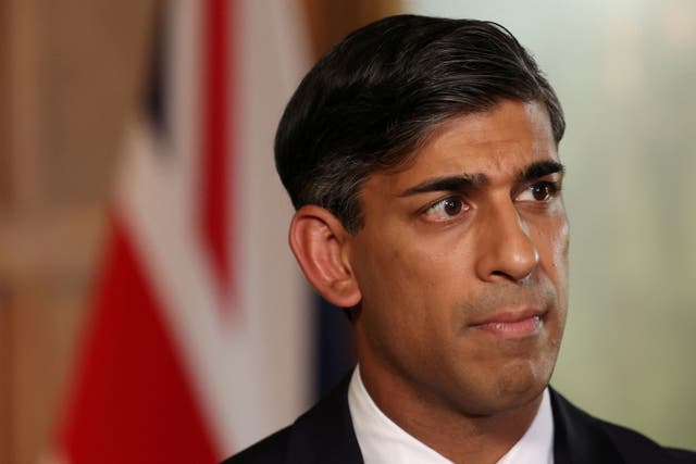 Prime Minister Rishi Sunak has offered his support to the country’s Jewish community, following the attack by Hamas (Suzanne Plunkett/PA)