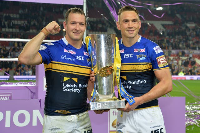 Leeds Rhinos beat Wigan in the 2015 Super League Grand Final (Anna Gowthorpe/PA)