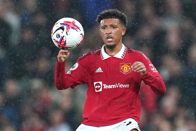 Jadon Sancho is out of favour at Manchester United (Nick Potts/PA)