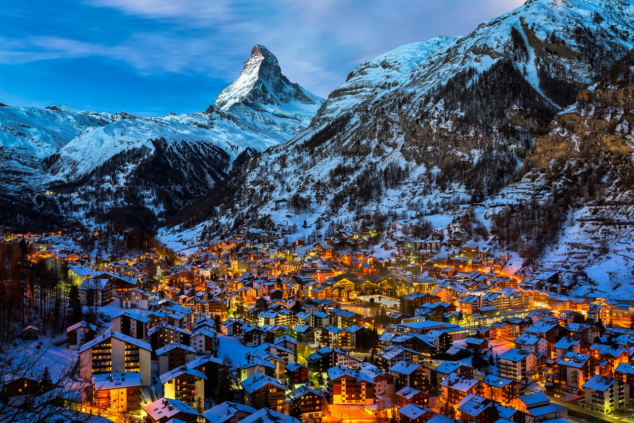 At the foot of the Matterhorn Zermatt’s rustic charm and designer boutiques exude elegance