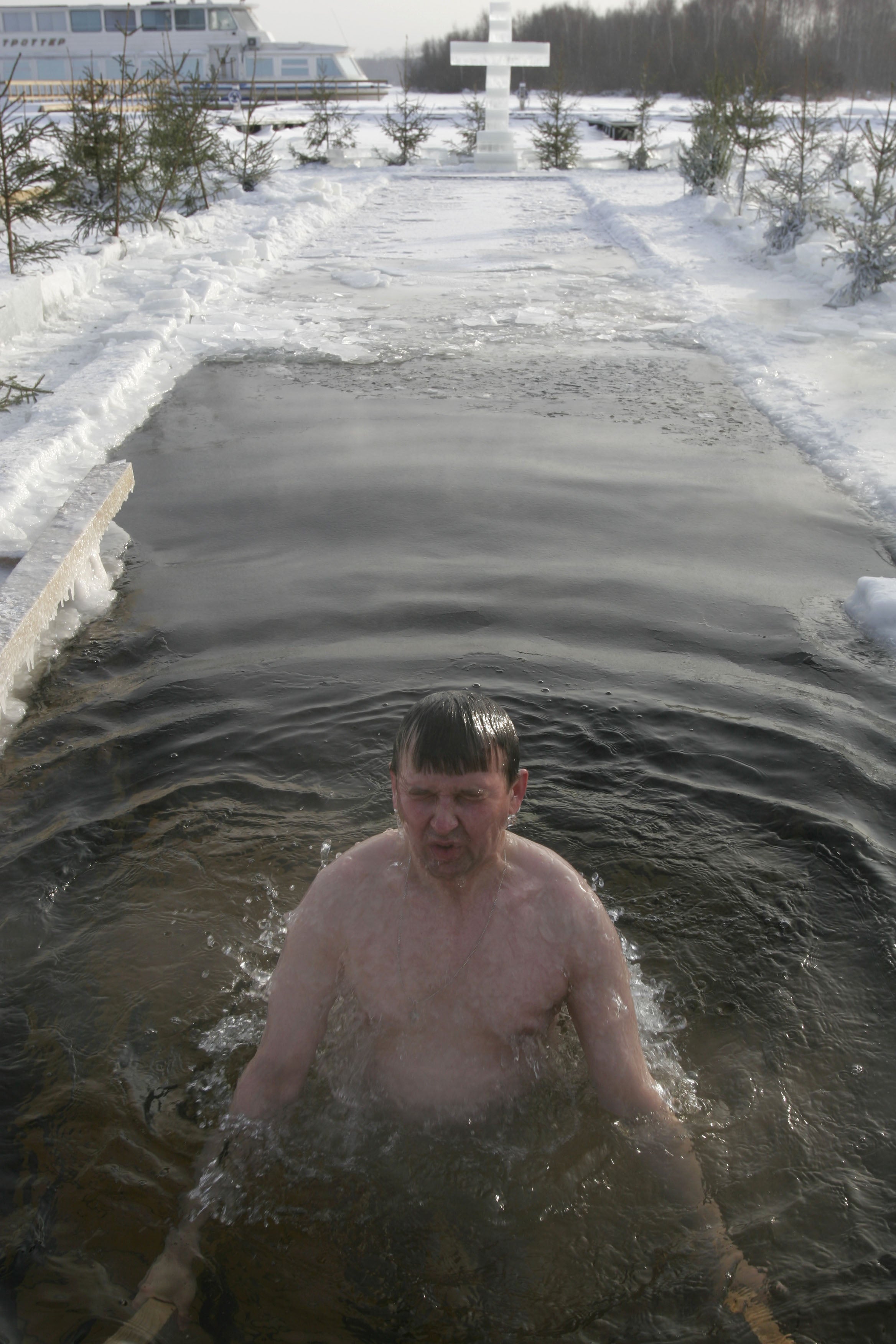 Cold water immersion therapy has become increasingly popular among those interested in holistic therapies (file photo)