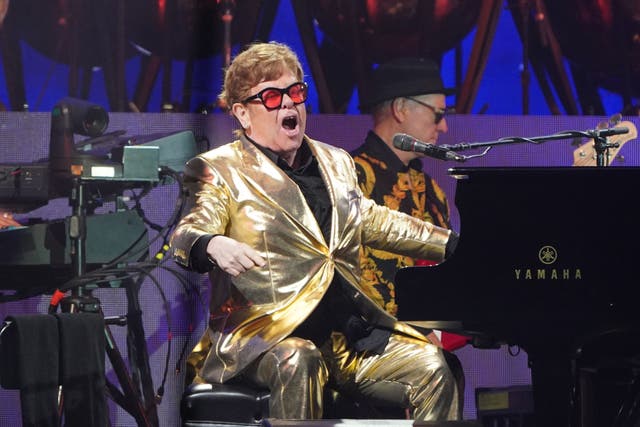 Sir Elton John has become the latest major musician to pump cash into technology firm Audoo, which helps artists receive fairer royalty payments (Yui Mok/PA)