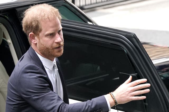 The Duke of Sussex’s legal claim against The Sun’s publisher over allegations of unlawful information gathering is set to go to trial in January 2025, the High Court has been told (PA)
