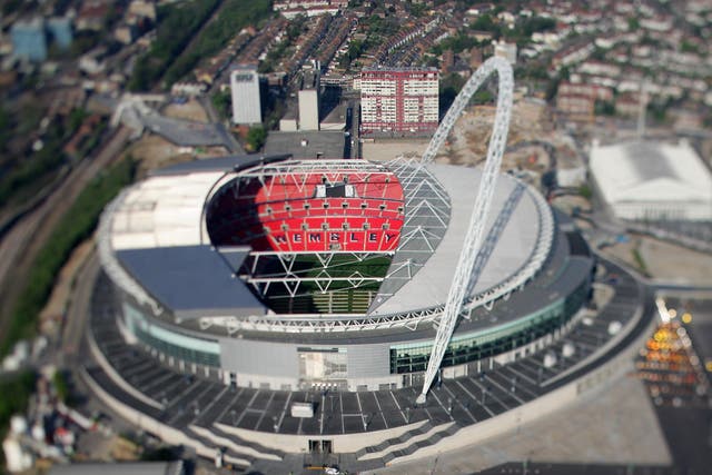 <p>Wembley Stadium is the most likely candidate to host the Euro 2028 final</p>