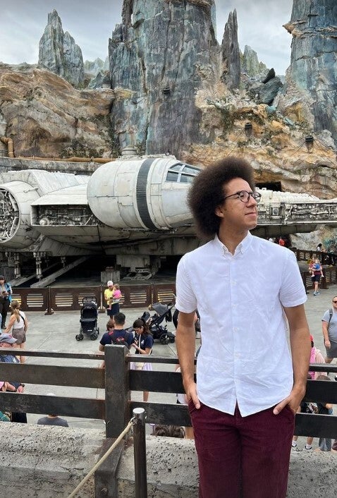 Calvin Robinson enjoying his Disney Florida holiday