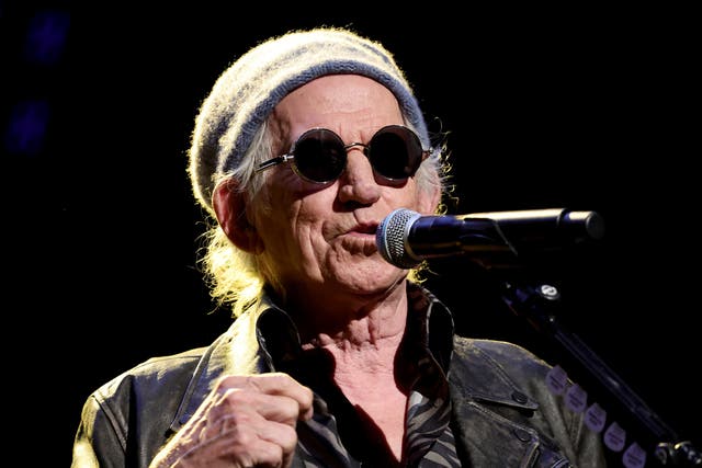 <p>Keith Richards photographed performing in New York City in 2022 </p>