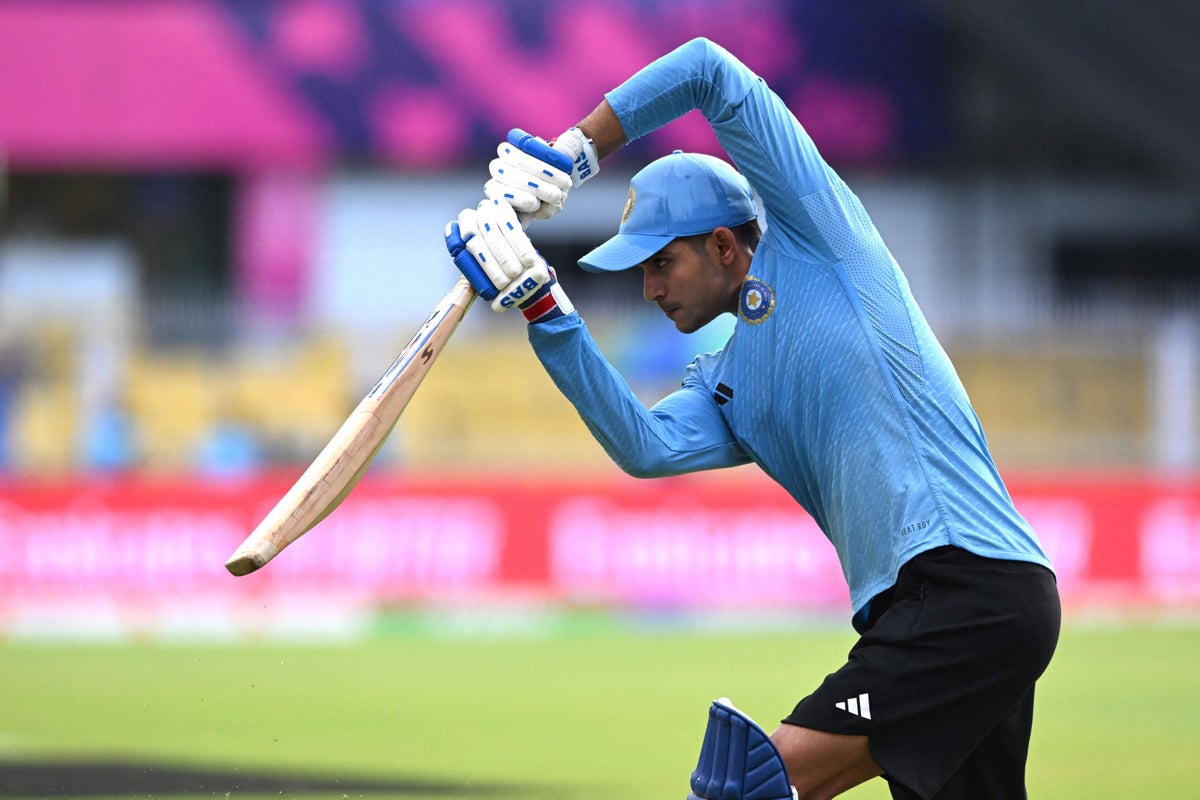 India vs Afghanistan LIVE: Cricket World Cup 2023 score updates as Shubman Gill absent again