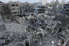 Unprecedented Israeli bombardment lays waste to upscale Rimal, the beating heart of Gaza City