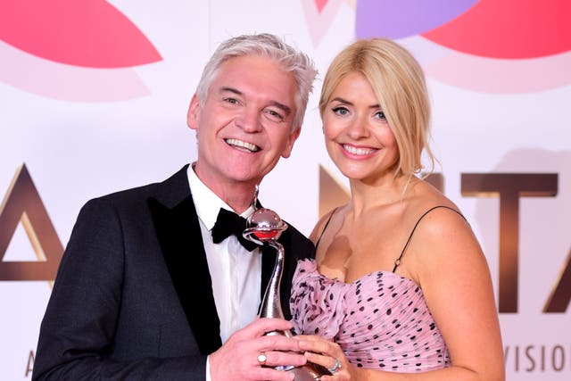 Phillip Schofield and Holly Willoughby at the 2019 National Television Awards (Ian West/PA)