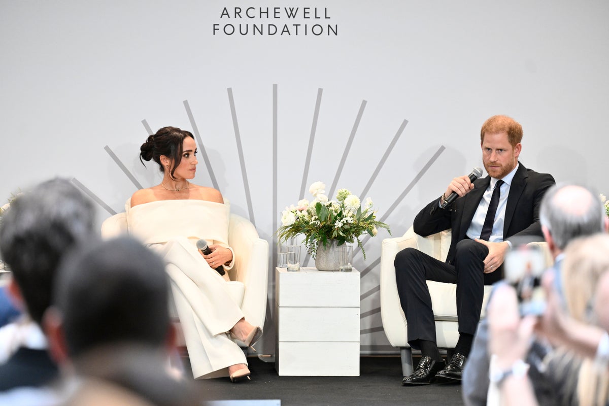 Prince Harry and Meghan Markle speak at mental health conference in New York