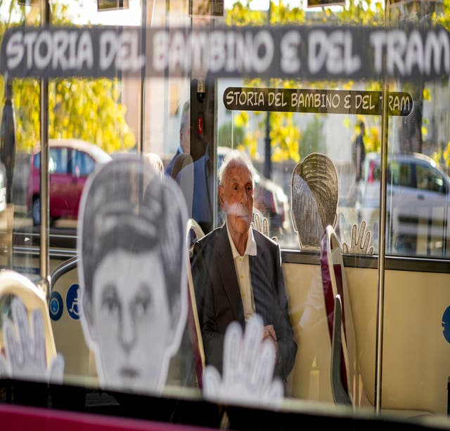 Rome buses recount story of a Jewish boy who avoided Nazi deportation by  riding tram. He's now 92
