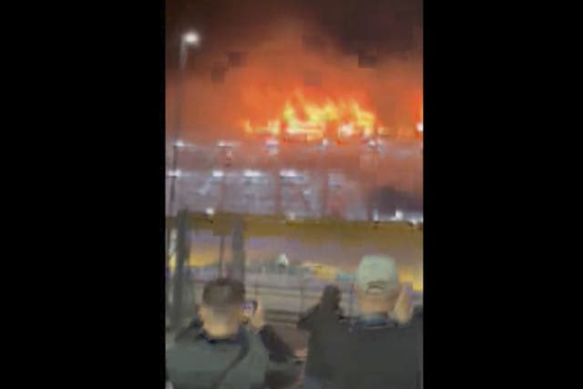 Britain Luton Airport Fire