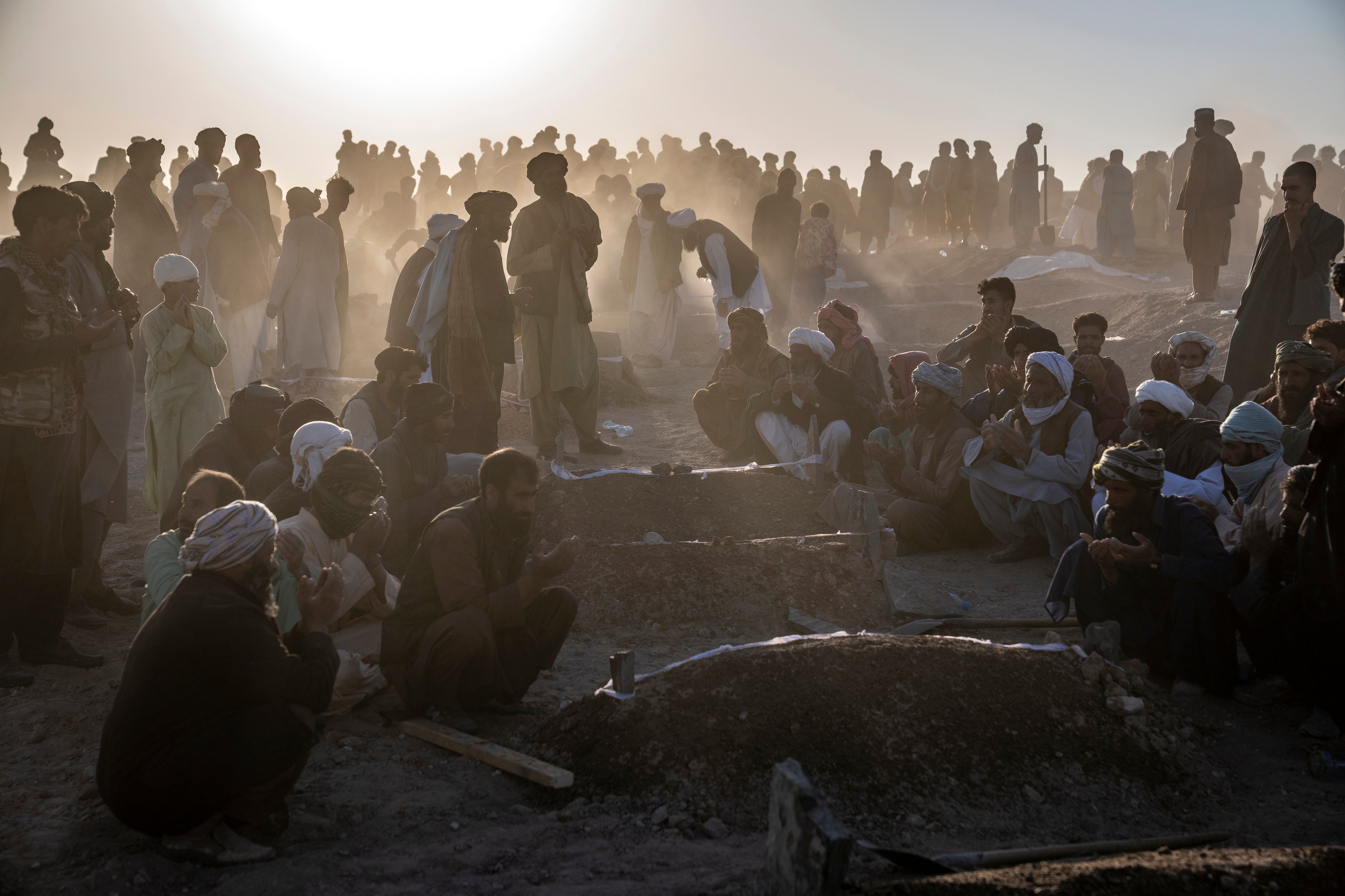 Afghanistan Earthquake Burying the Dead