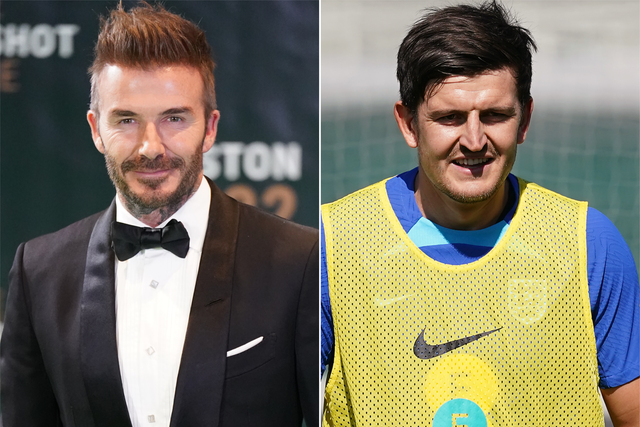 David Beckham has helped Harry Maguire in the past (PA)