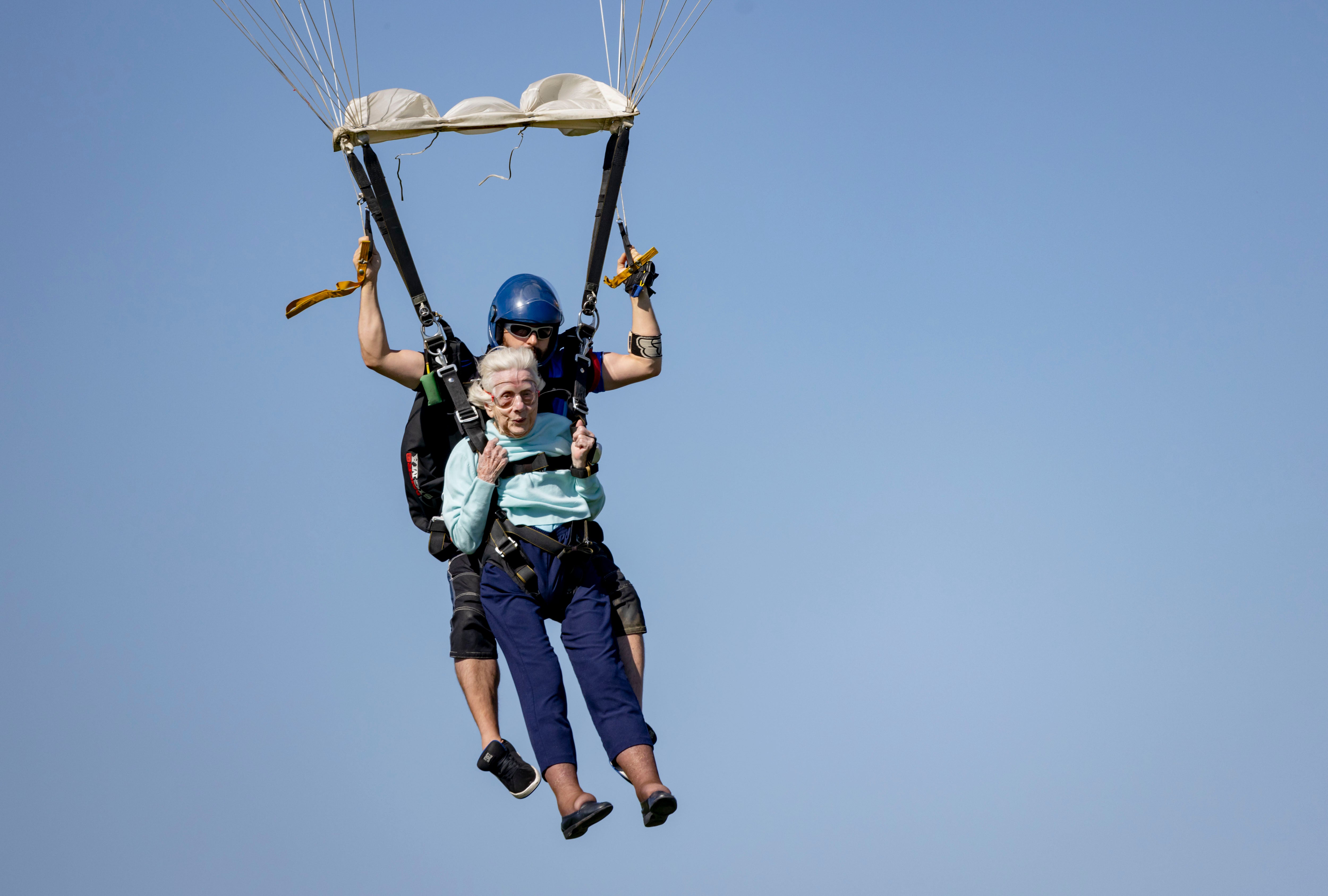 Dorothy Hoffner’s close friend says she didn’t skydive to break a record but because she had thoroughly enjoyed her first jump