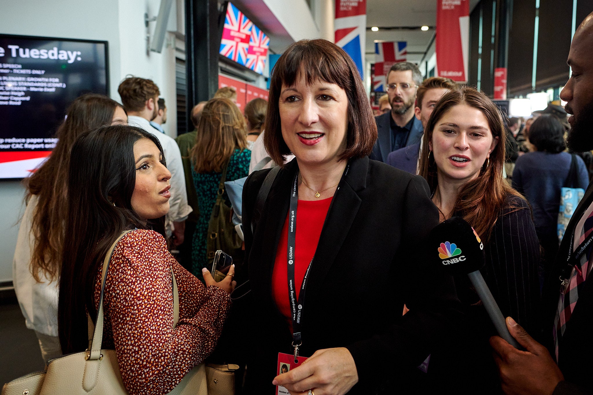 Rachel Reeves at Labour conference in Liverpool earlier this month