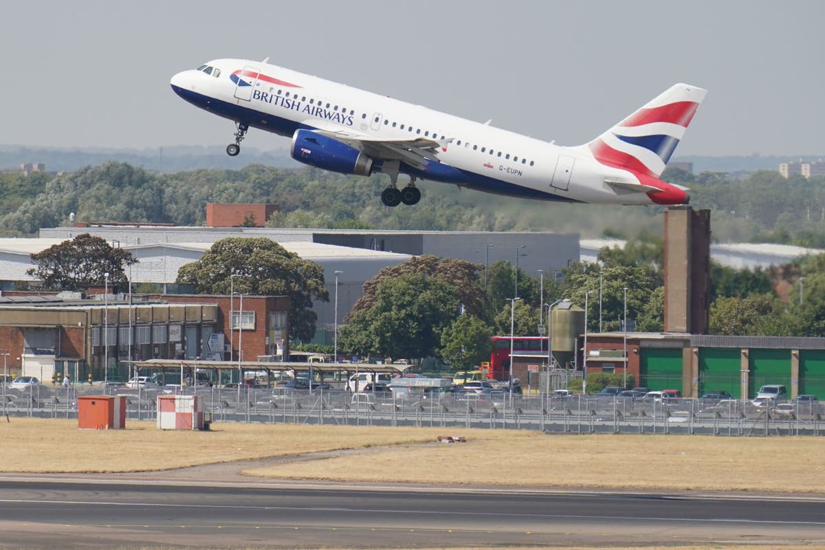 Heathrow passengers face hours of delays as airport hit by staff shortages and strong winds