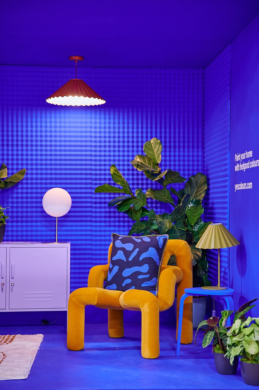 YesColour’s display at the 2023 Decorex design fair