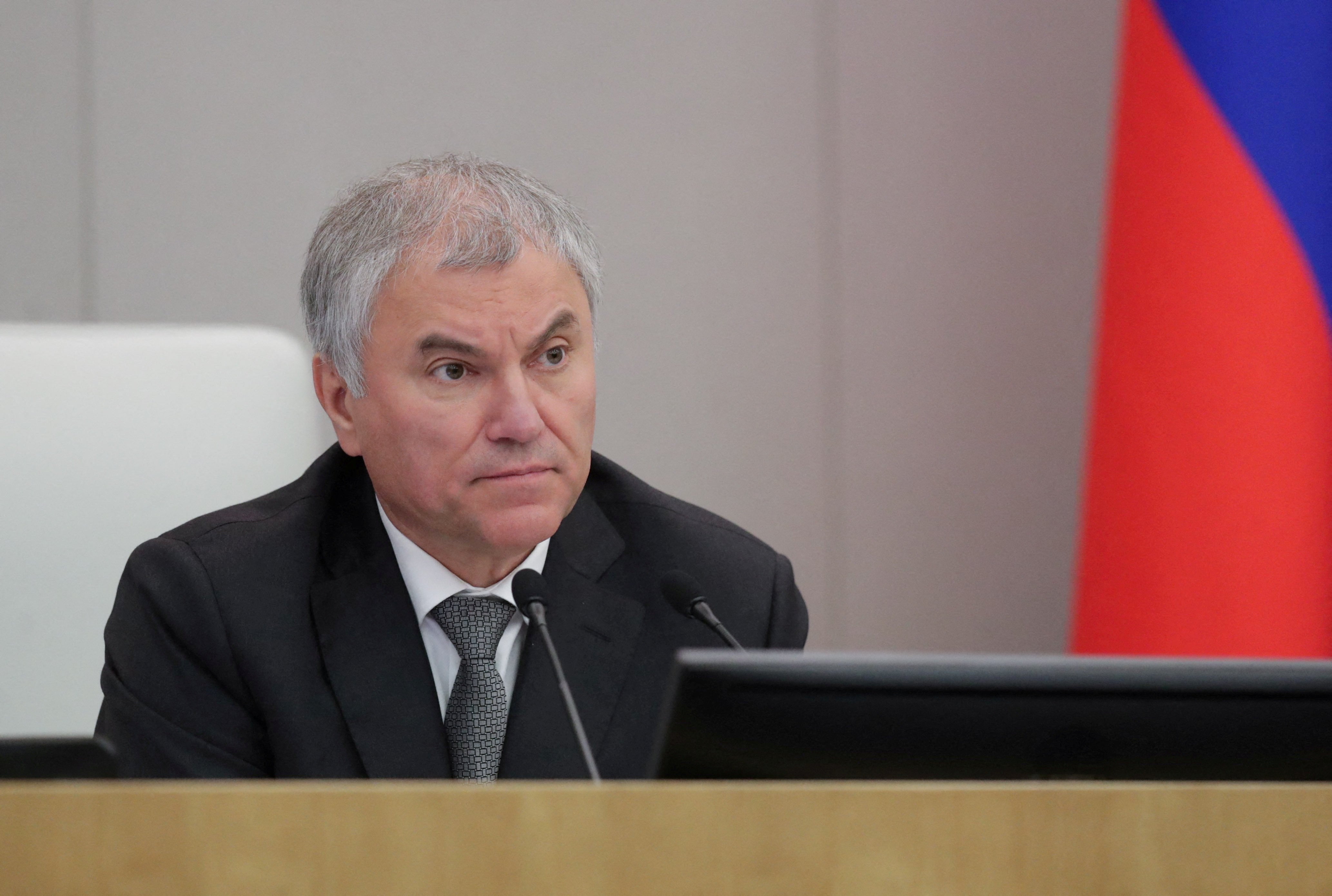 Vyacheslav Volodin, Chairman of Russia’s State Duma lower house of parliament