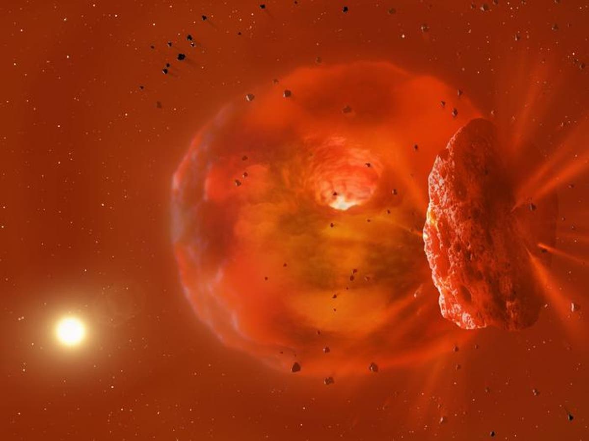 Scientists watch afterglow from two huge planets crashing into each ...