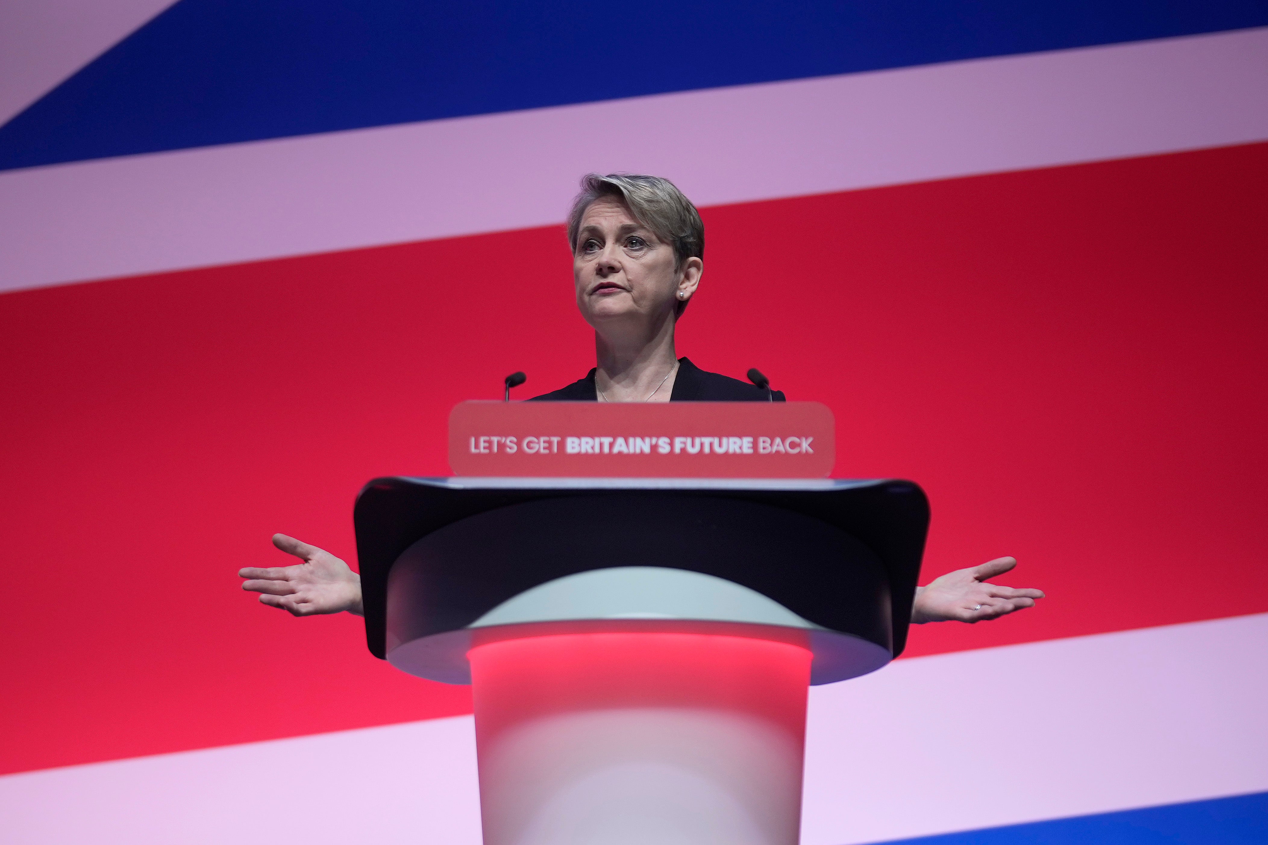 Yvette Cooper Helps Labour Steal Tory Territory On Crime The Independent