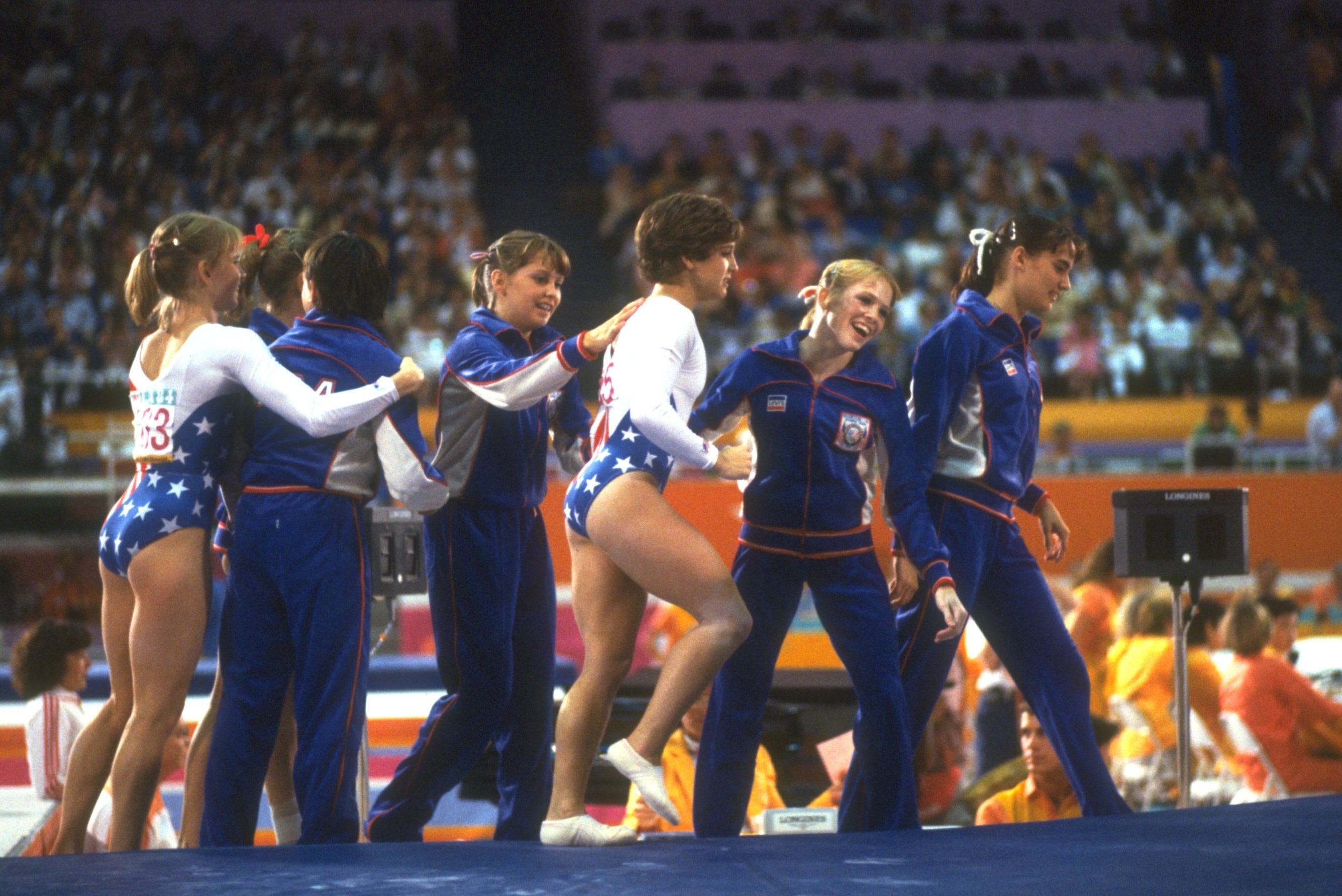 Gymnast Mary Lou Retton in 1984