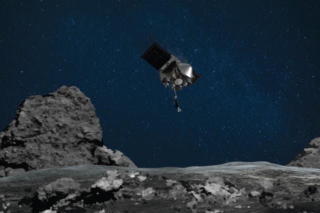 The Osiris-Rex mission landed on the asteroid Bennu and returned a sample to Earth (Nasa/PA)
