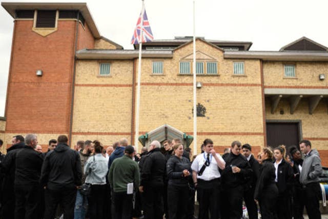 <p>In 2018 prison staff staged an unofficial protest over overcrowding and violence</p>