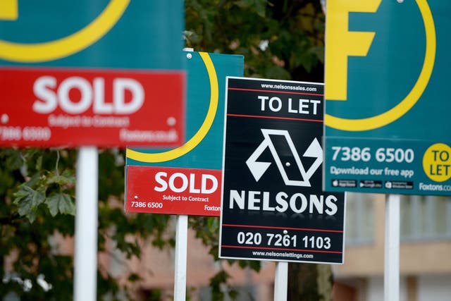 <p>Mortgage affordability is continuing to affect the housing market, the Royal Institution of Chartered Surveyors said (Anthony Devlin/PA)</p>