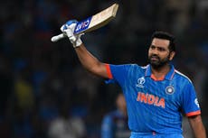 India captain Rohit Sharma sets extraordinary record in World Cup match against Afghanistan