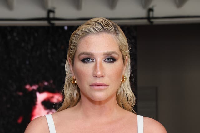 <p>Kesha photographed in May </p>
