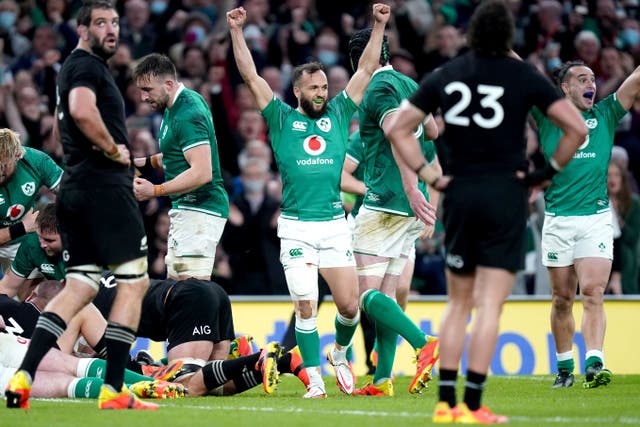 Ireland have won three of four meetings with New Zealand during the reign of Andy Farrell (Niall Carson/PA)