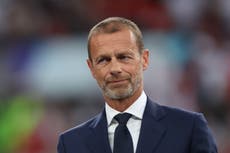 Uefa condemns ‘senseless acts of violence’ after Hamas attack inside Israel