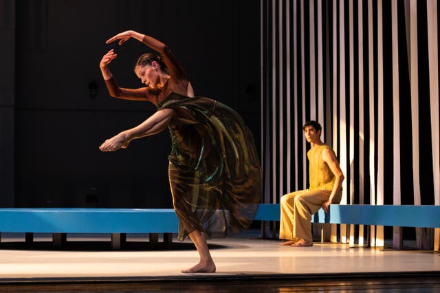 <p>Melissa Toogood and Zachary Gonder in Pam Tanowitz and David Lang’s ‘Song of Songs’ </p>