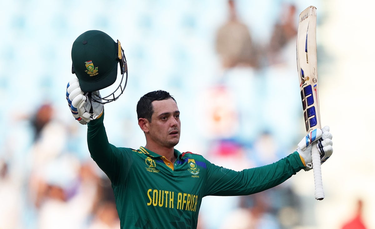 Australia vs South Africa LIVE: Cricket World Cup score and updates as Quinton de Kock out for 109 in Lucknow