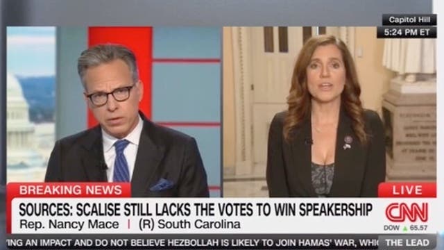 <p>Jake Tapper stunned by Nancy Mace claims on CNN</p>