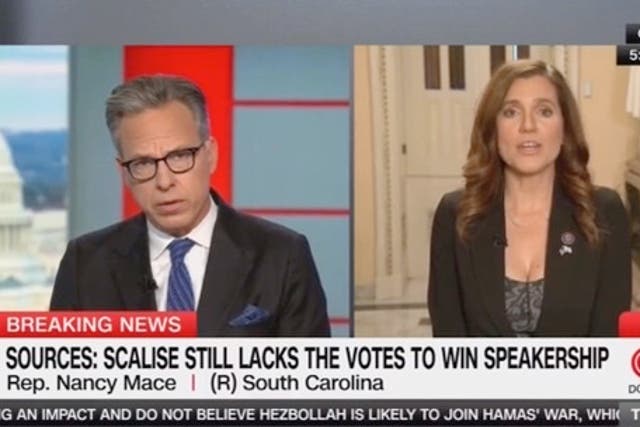 <p>Jake Tapper stunned by Nancy Mace claims on CNN</p>