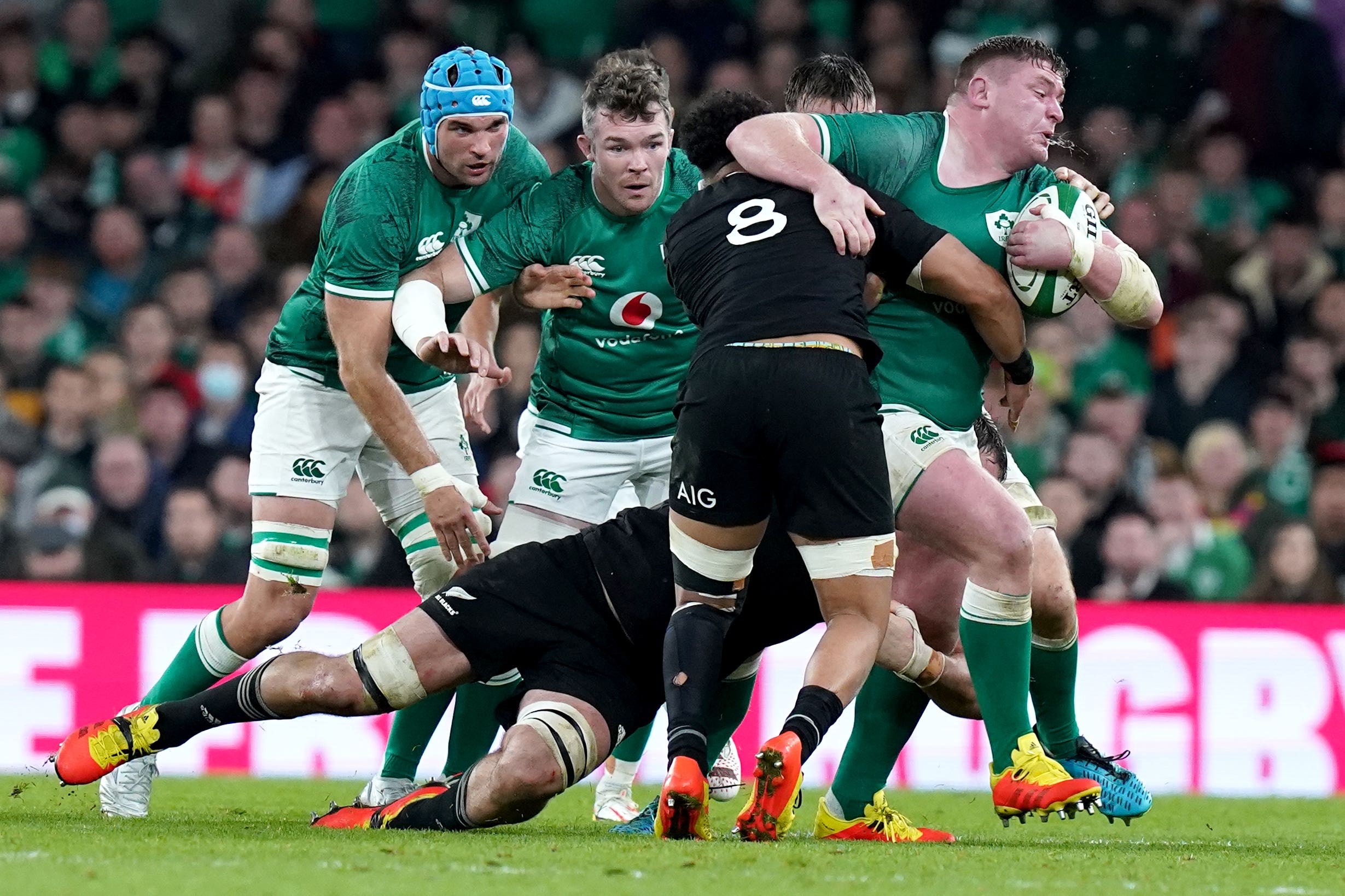 Ireland versus New Zealand is the headline act of the World Cup quarter-finals (Niall Carson/PA)