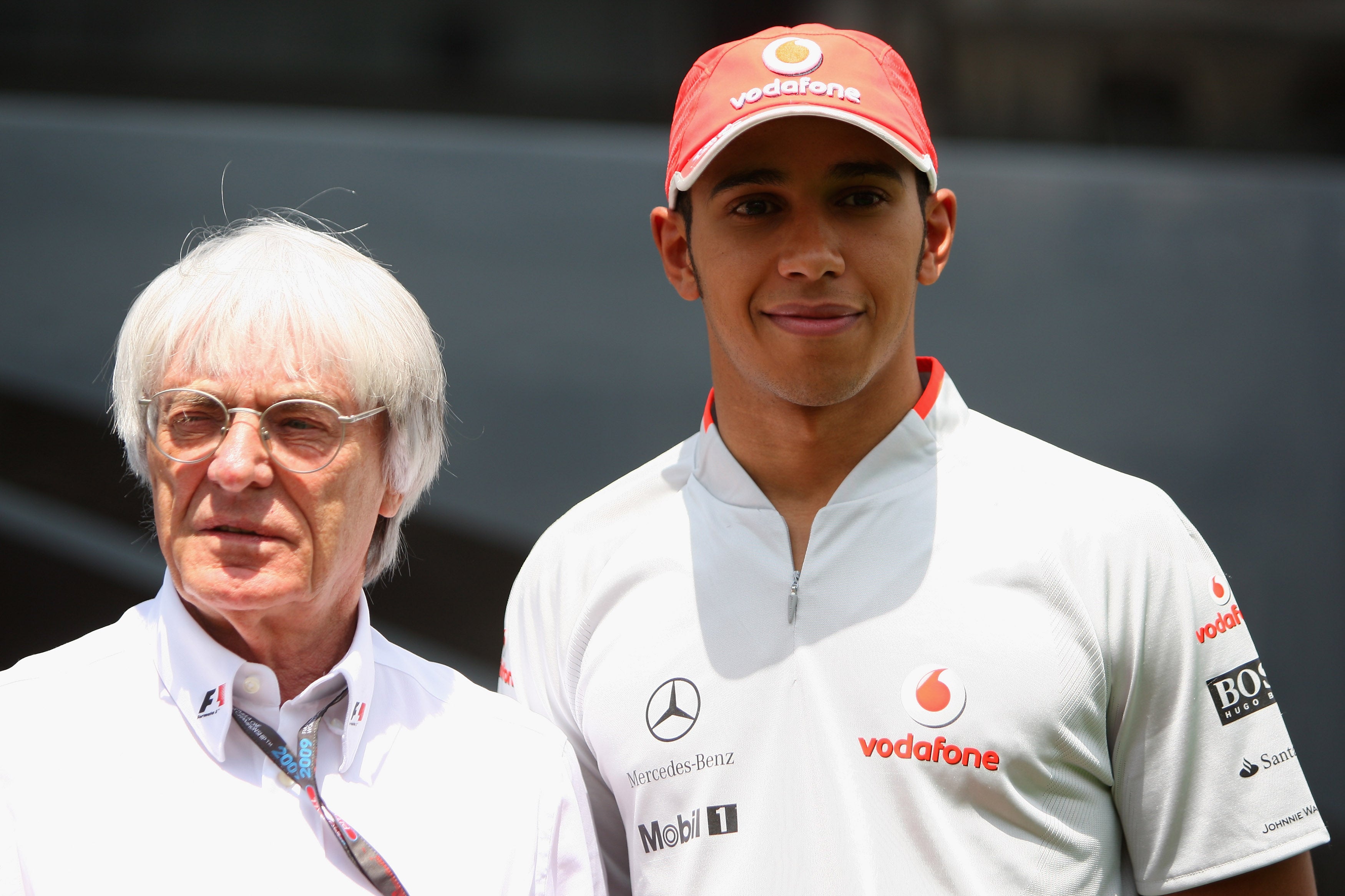 Ecclestone, pictured with Lewis Hamilton